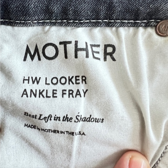 Mother HW Looker Ankle Fray Best Kept in the Shadows  Jeans Size 26 - Picture 8 of 13